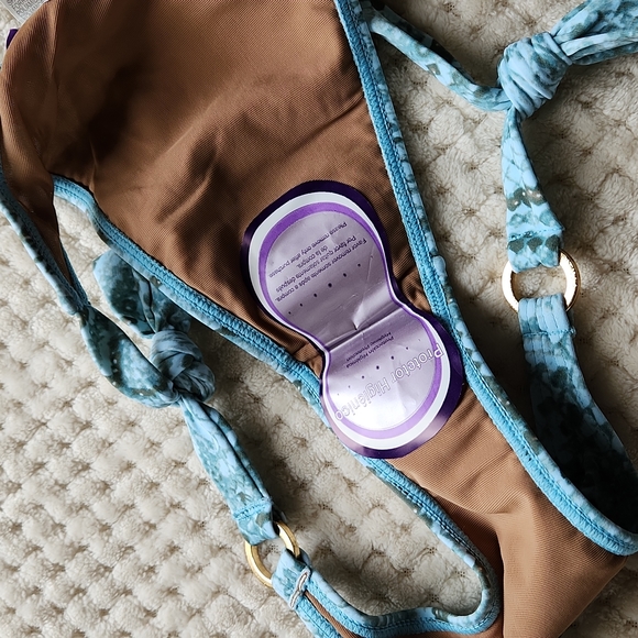 Nwt Cia.Maritima Snakeskin & Sequin Bikini - Picture 9 of 16